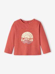 -Long Sleeve Top in Slub Jersey Knit for Babies