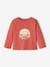 Long Sleeve Top in Slub Jersey Knit for Babies tomato red 