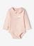 Long Sleeve Bodysuit with Peter Pan Collar for Babies pale pink 