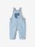 Denim Dungarees, Contrasting Pockets, for Babies bleached denim 