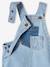 Denim Dungarees, Contrasting Pockets, for Babies bleached denim 