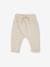 Top & Fleece Trouser Combo for Babies BROWN MEDIUM SOLID+indigo 