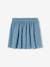 Coloured Skirt in Cotton Gauze, for Girls grey blue+pistachio+rose 