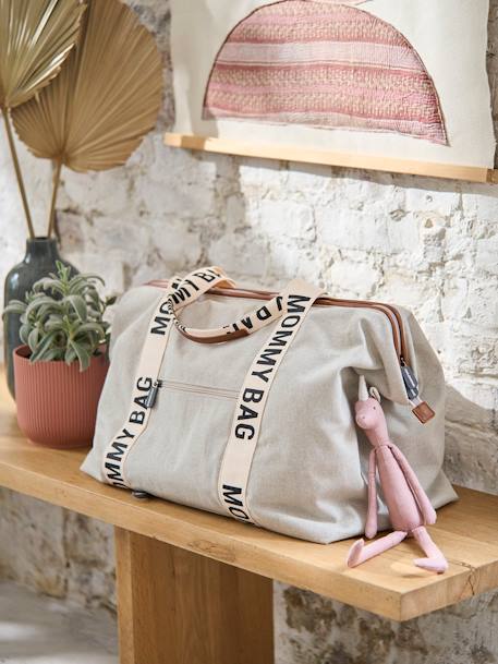 Changing bag, Mommy Bag by CHILDHOME ecru+green+terracotta 