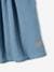 Coloured Skirt in Cotton Gauze, for Girls grey blue+pistachio+rose 