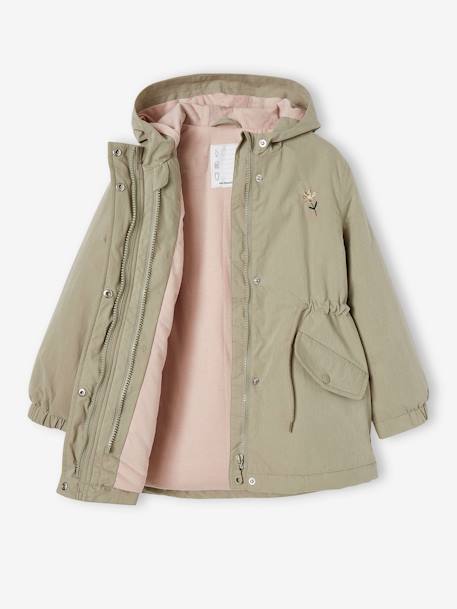 3-in-1 Parka for the Midseason, for Girls aqua green 