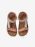 Hook-and-Loop Leather Sandals for Girls lilac 