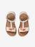 Leather Sandals for Girls, Designed for Autonomy white 