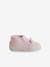 Canvas Slippers with Zip, for Babies striped pink 