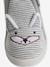 Canvas Slippers with Zip, for Babies striped grey 