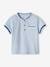 Piqué Knit Polo Shirt For Babies sky blue 