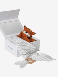 -3-Piece Gift Box: Muslin Square + Soft Toy + Rattle