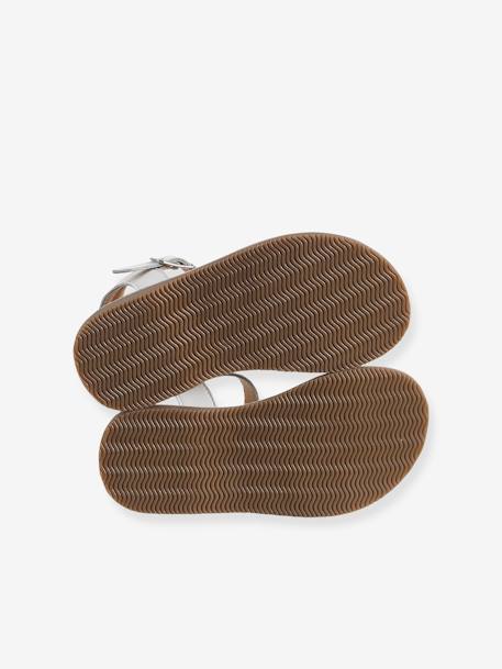 Leather Sandals for Girls, Designed for Autonomy white 