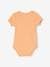 Pack of 3 Short Sleeve Bodysuits, Cutaway Shoulders, For Babies rosy apricot 