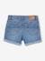 Denim Shorts with Floral Print & Embroidered Bow, for Girls brut denim+double stone 