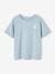T-Shirt with Large Boat on the Back, for Boys sky blue 