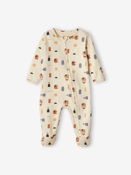 Pack of 2 Adventure Sleepsuits in Interlock Fabric for Baby Boys chambray blue 