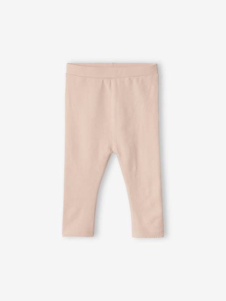 Pack of 2 Basic Leggings for Babies 6306+rosy 