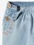 Embroidered Harem-Style Denim Trousers for Babies bleached denim+cappuccino 