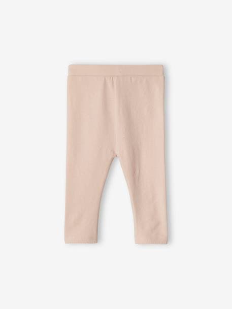 Pack of 2 Basic Leggings for Babies 6306+rosy 