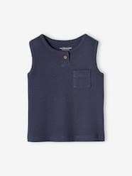 Baby-T-shirts & Roll Neck T-Shirts-Rib Knit Vest Top for Babies