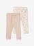 Pack of 2 Basic Leggings for Babies 6306+rosy 