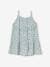 Fluid Dress with Ruffles for Babies grey blue 