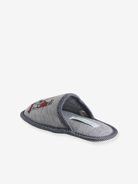 Dinosaur Slippers for Children marl grey 