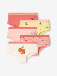 -Pack of 5 Fruit Shorties for Girls