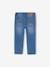 Cropped Denim Trousers with Embroidered Flowers for Girls stone 