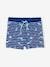 Swim Boxers with Tropical Print for Boys striped navy blue 