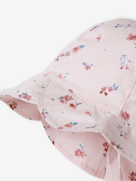 Printed Hat for Baby Girls pale pink+printed pink 