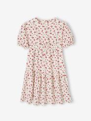 -Frilly Dress with 3/4 Sleeves for Girls