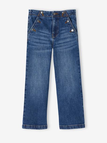 Flared Jeans Fancy Flap-Opening Effect for Girls stone 