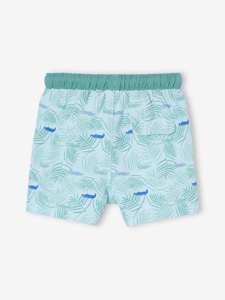 Printed Swim Shorts for Baby Boys aqua green 