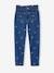 Paperbag Jeans, Embroidered Flowers, for Girls denim blue 