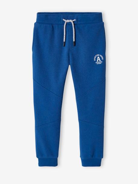 Athletic Joggers in Fleece for Boys anthracite+BLUE MEDIUM SOLID WITH DESIGN+chocolate+royal blue 