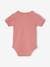 Pack of 5 Short Sleeve Bodysuits for Newborn Babies pale pink 