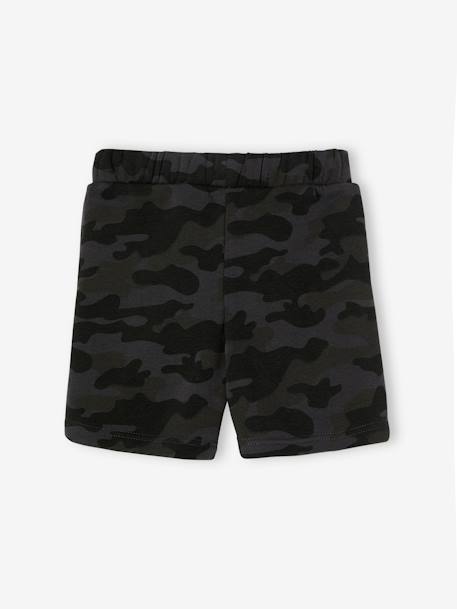 Men’s Black Camo Fleece Shorts