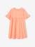 Short Sleeve Dress in Broderie Anglaise, for Girls peach 