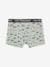 Pack of 3 Stretch Boxers for Boys, 'Digger' sage green 