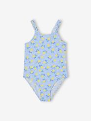 Girls-Swimwear-Swimsuit with Lemon Prints for Girls