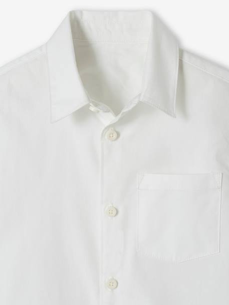 Plain Long Sleeve Shirt for Boys white 