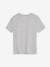 Sequinned T-Shirt for Boys ecru+marl grey 