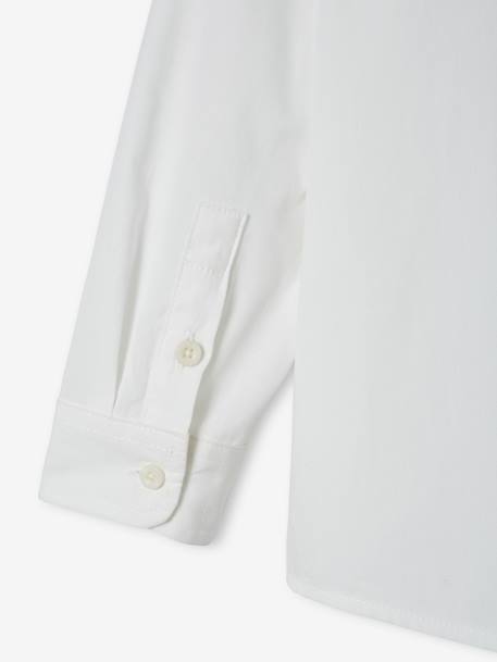 Plain Long Sleeve Shirt for Boys white 