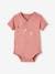 Pack of 5 Short Sleeve Bodysuits for Newborn Babies pale pink 