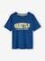 College-Style T-Shirt for Boys blue+white 