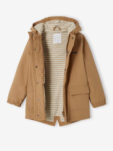 Lightweight Parka with Hood for Boys beige 