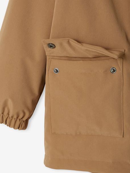 Lightweight Parka with Hood for Boys beige 