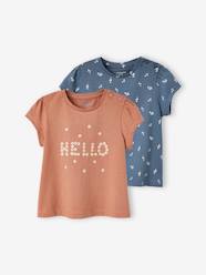 Baby-T-shirts & Roll Neck T-Shirts-Pack of 2 Basic T-Shirts for Babies